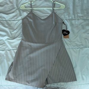 Popular Basics Dark Mint Green Short Jumpsuit